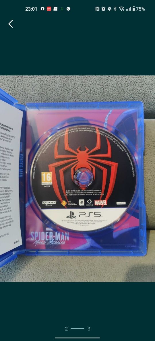 Spiderman Spider-Man Miles Morales PS5 PL Dubbing | WYMIANA |