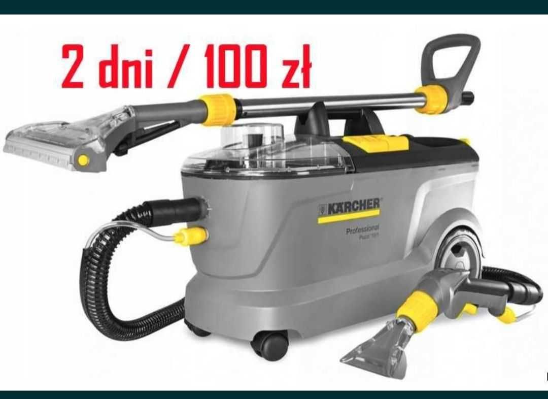 Odkurzacz piorący,wynajem odkurzacza piorącego Karcher 10/1+ proszek