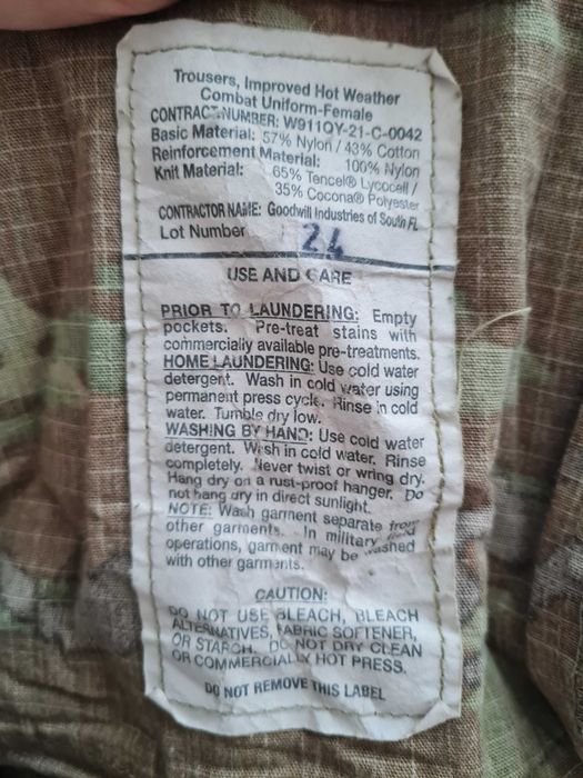 Spodnie damskie 31 regular US Army Multicam OCP ACU
