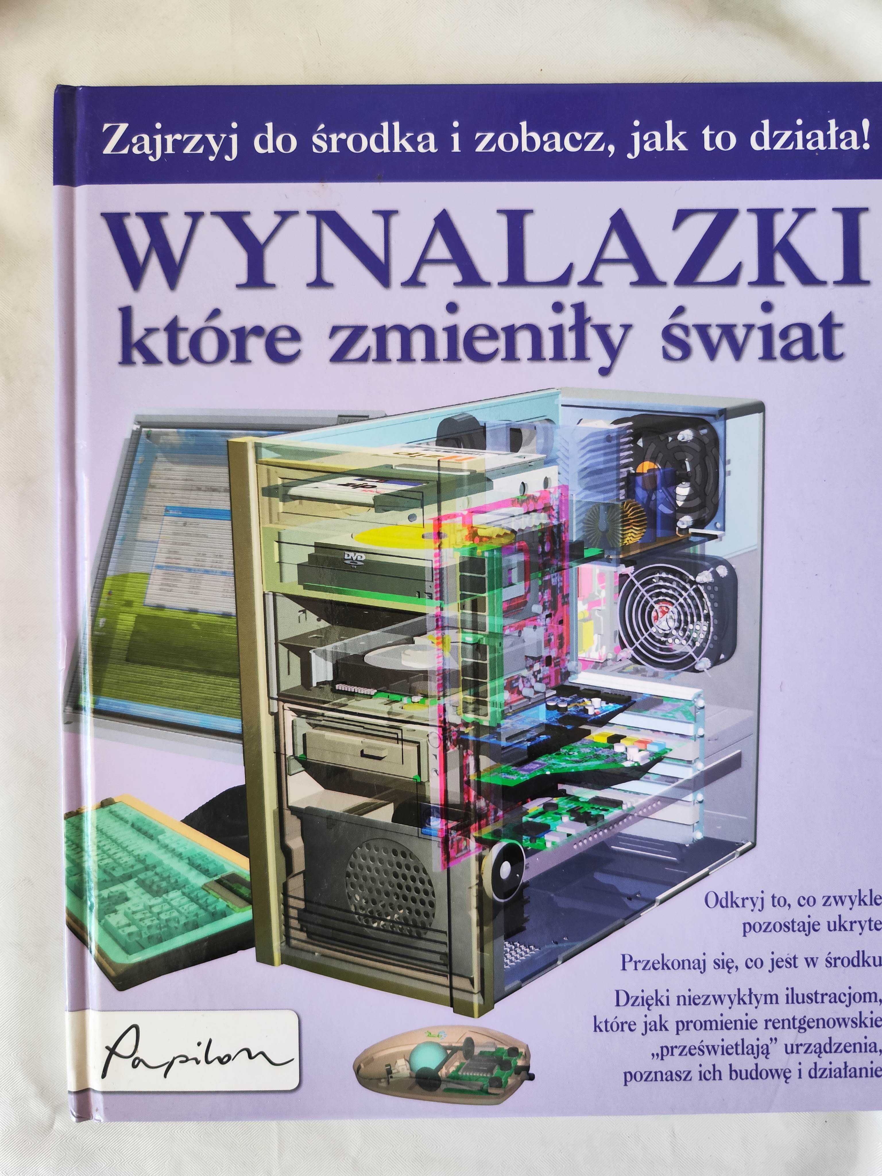 Zestaw Książki dla dzieci młodzieży Układ słoneczny Wynalazki różne