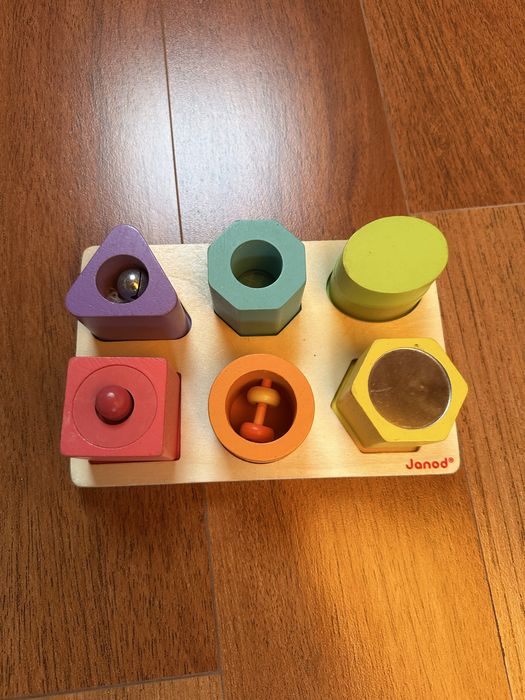 Puzzle com som e formas Bébé JANOD