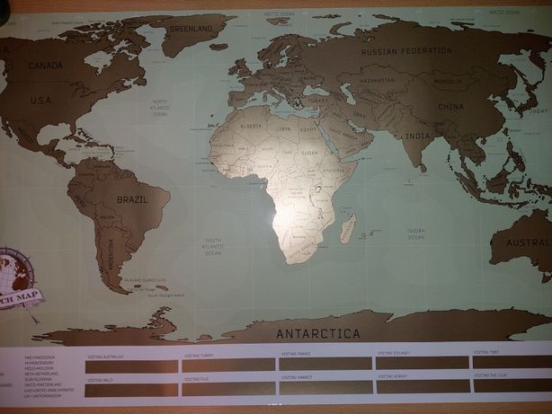 Скретч мапа світу