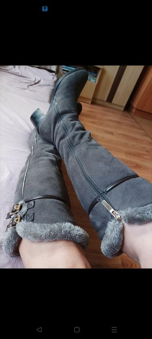 Kozaki do kolana  zimowe