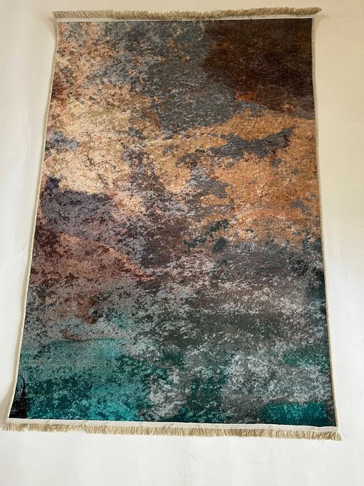 Dywan turkusowy nowoczesny