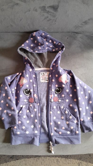 Bluza z kapturem dla dziewczynki rozmiar 92