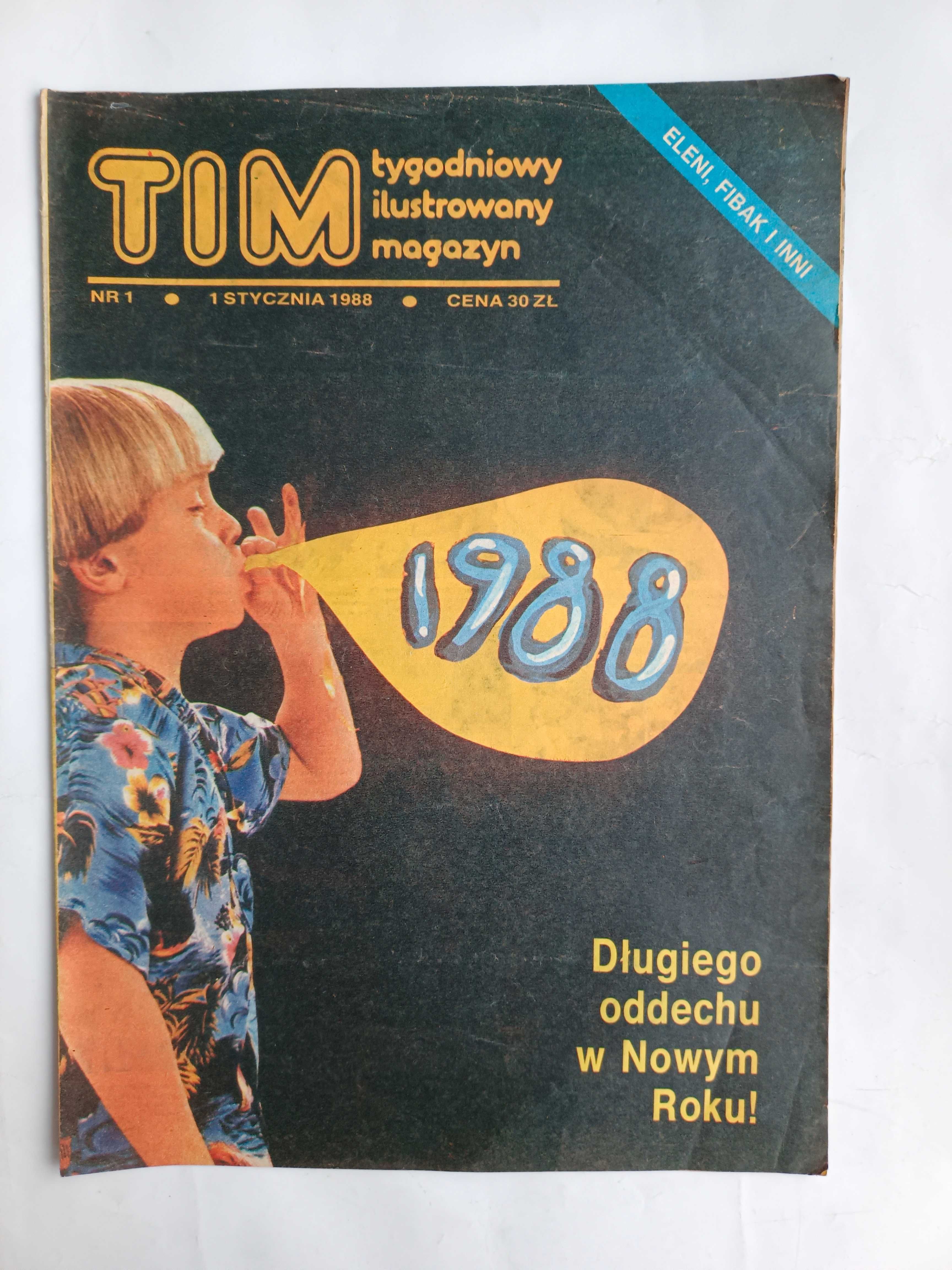 TIM 
Tygodniowy ilustrowany magazyn
Nr  1 z 1 stycznia 1988 r.