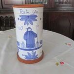 Frapé Porto Covo com prato. Pintada á mão