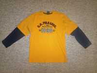T-shirt męski bluzka U.S. Polo ASSN. 1890 rozmiar M żółty długo rękaw