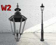 Lampa latarnia żeliwna ogrodowa, stylowa, Hc=280cm