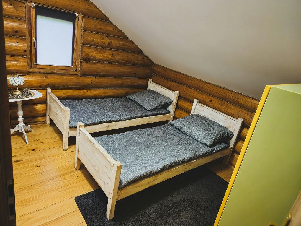 Wynajem Willa Aleksandra dom z bali z jacuzzi Nowy Dębiec k/Kościana