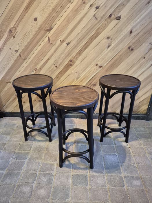 6x Stołek barowy drewniany gięty FAMEG Thonet | Bar | Kuchnia |Bistro