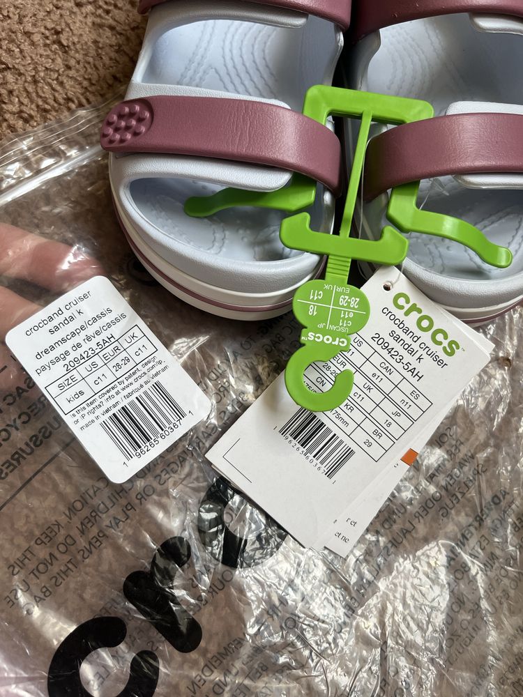 Crocs Босоніжки c11, 28-29р. Crocband Cruiser Sandal Kids