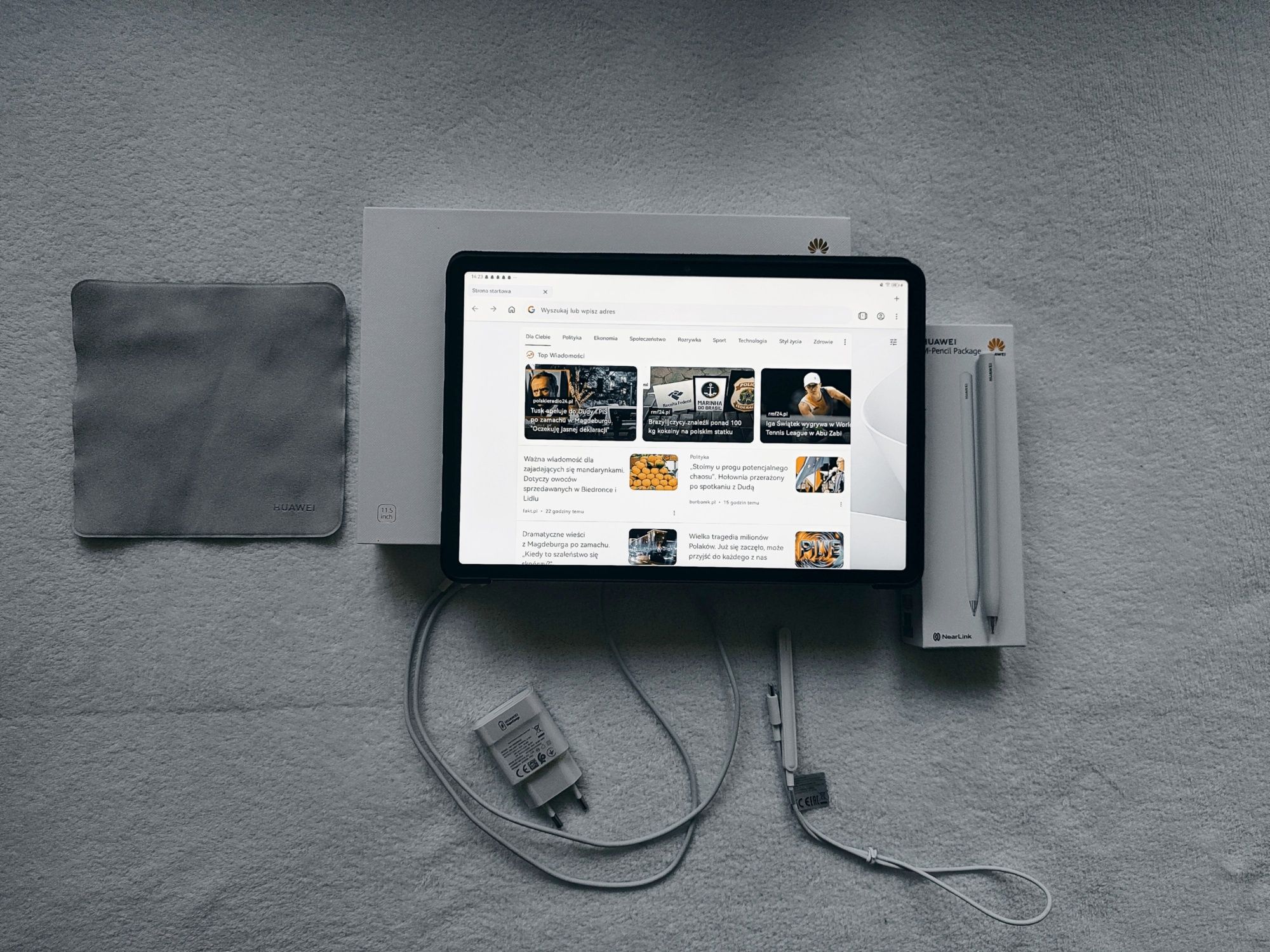 Huawei MatePad 11.5 + szkło hartowane i etui