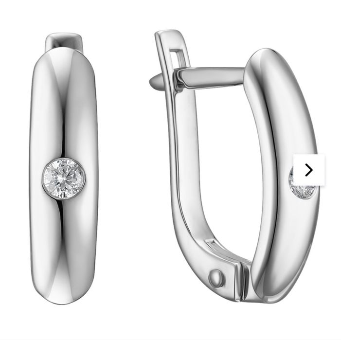 Сережки Sova біле золото