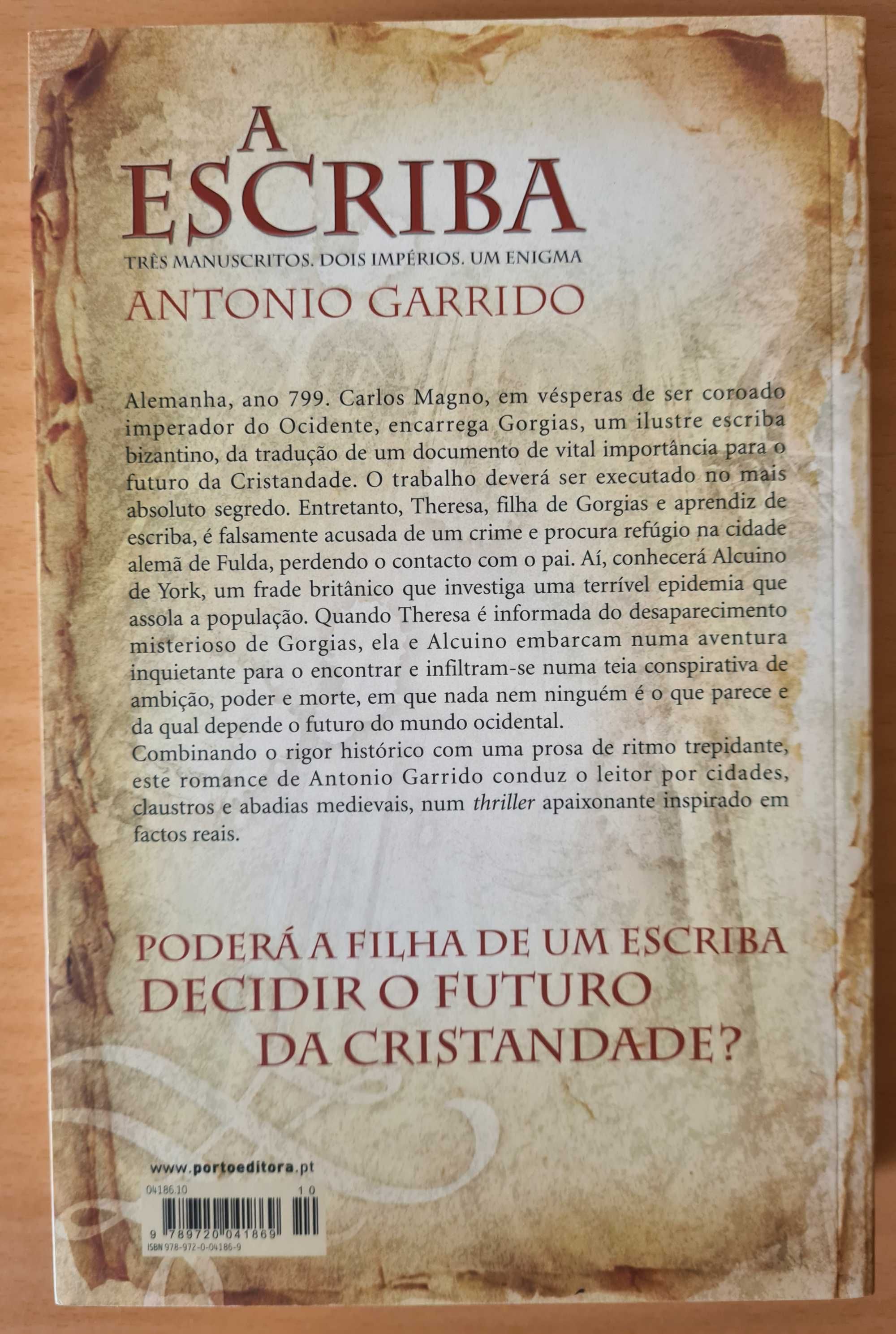Livro "A Escriba" de Antonio Garrido