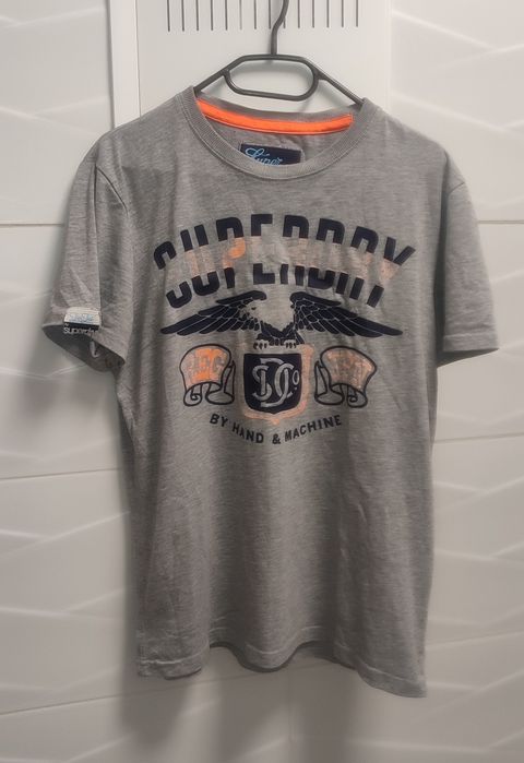T-shirt Superdry r. L szara orzeł