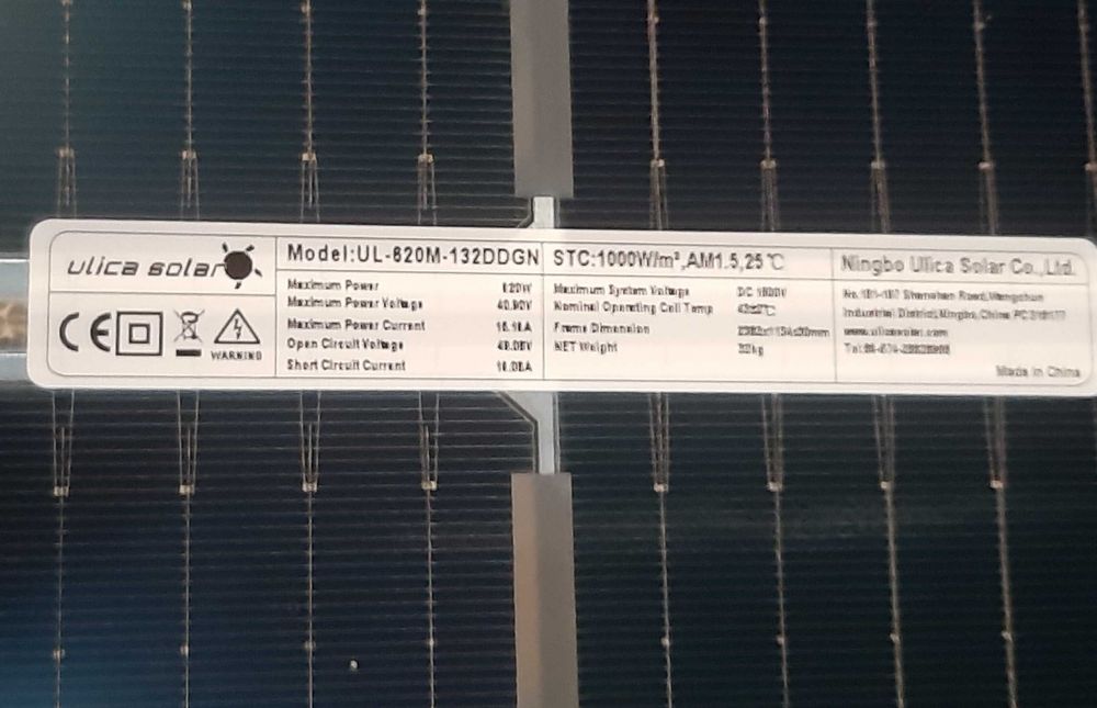 Сонячні панелі ULICA SOLAR 620W