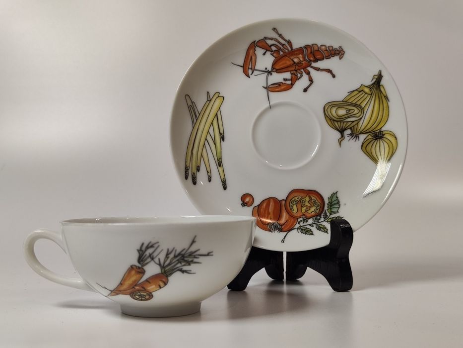 1 Duo Krautheim: rak, szparagi, cebula i pomidory, Niemcy lata 1960-70