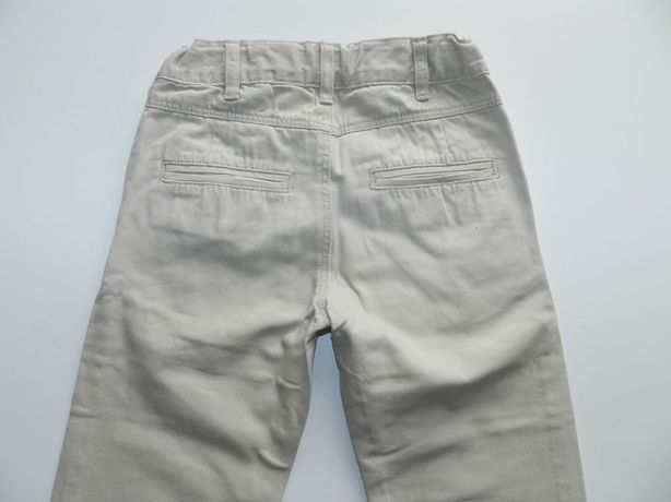 CUBUS - świetne beżowe spodnie jeans 134