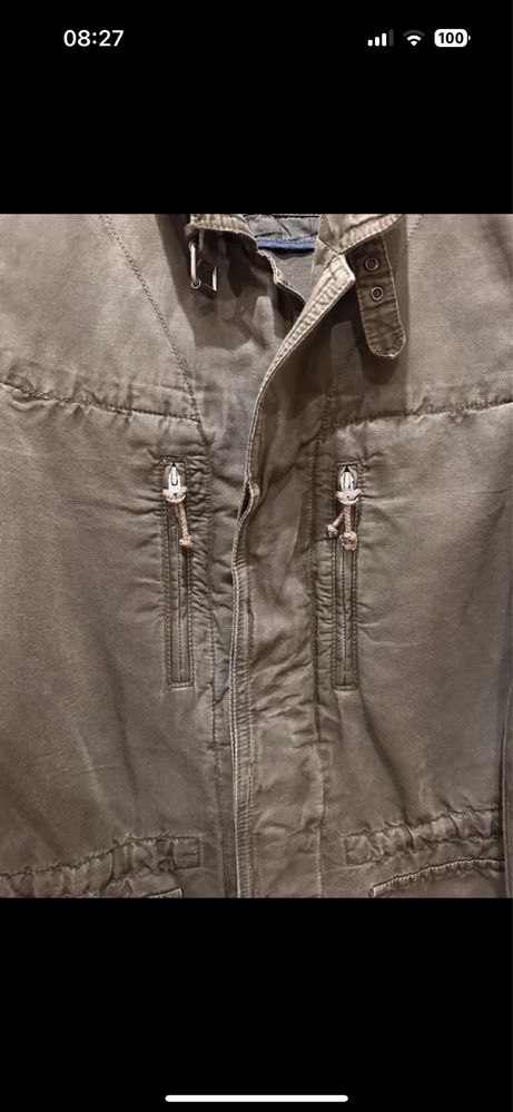 Parka Massimo Dutti em linho