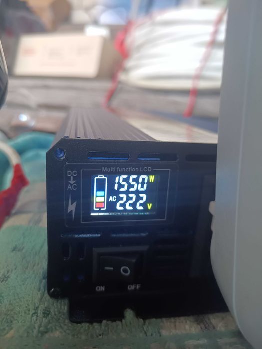 Інвертор 12в 24в 1600 3600Вт Инвектор Преобразовател 220в чистий синус