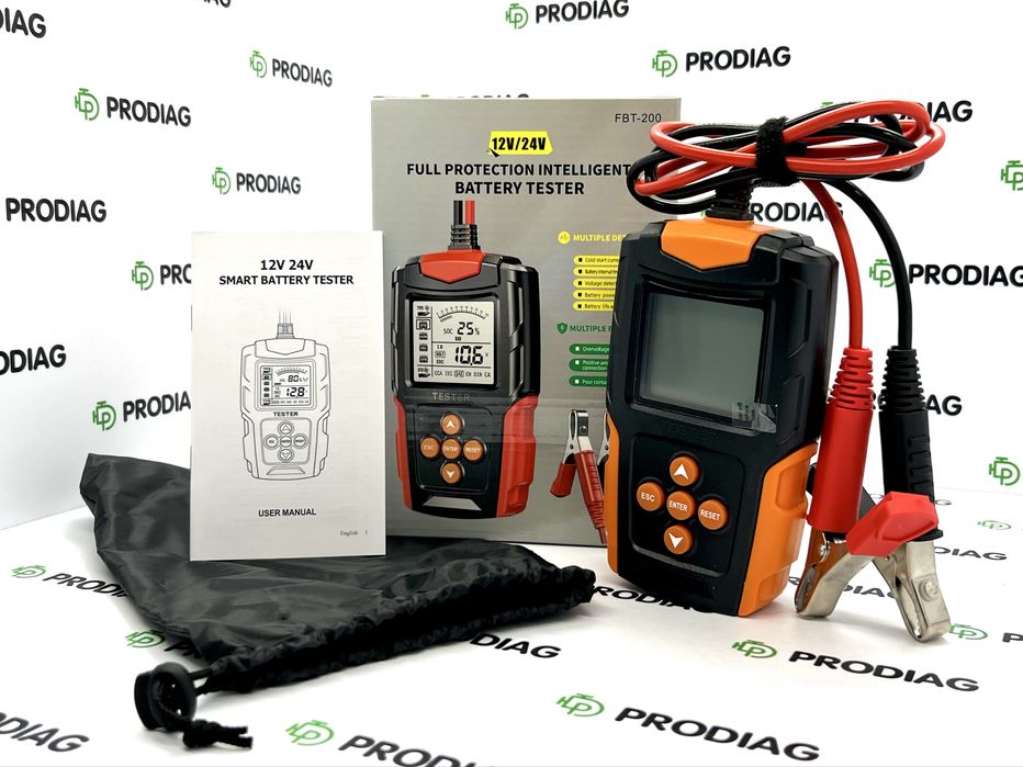 Тестер акумуляторних батарей FOXSUR FBT-200