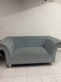 Sofa Glam Azul Tufted
