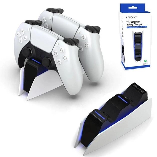 Зарядка для джойстика PlayStation 5 зарядна Док Станція для геймпада