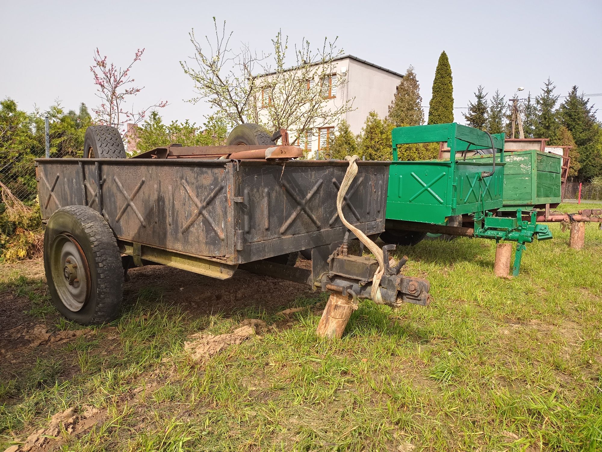 Przyczepa OGRODOWA do traktorek ogrodniczy dzik tz4k14 tv521 ładowarka