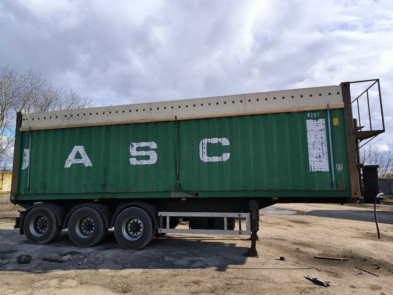Напівпричіп контейнеровоз LUECK SKC 35 з механізмом саморозвантаження