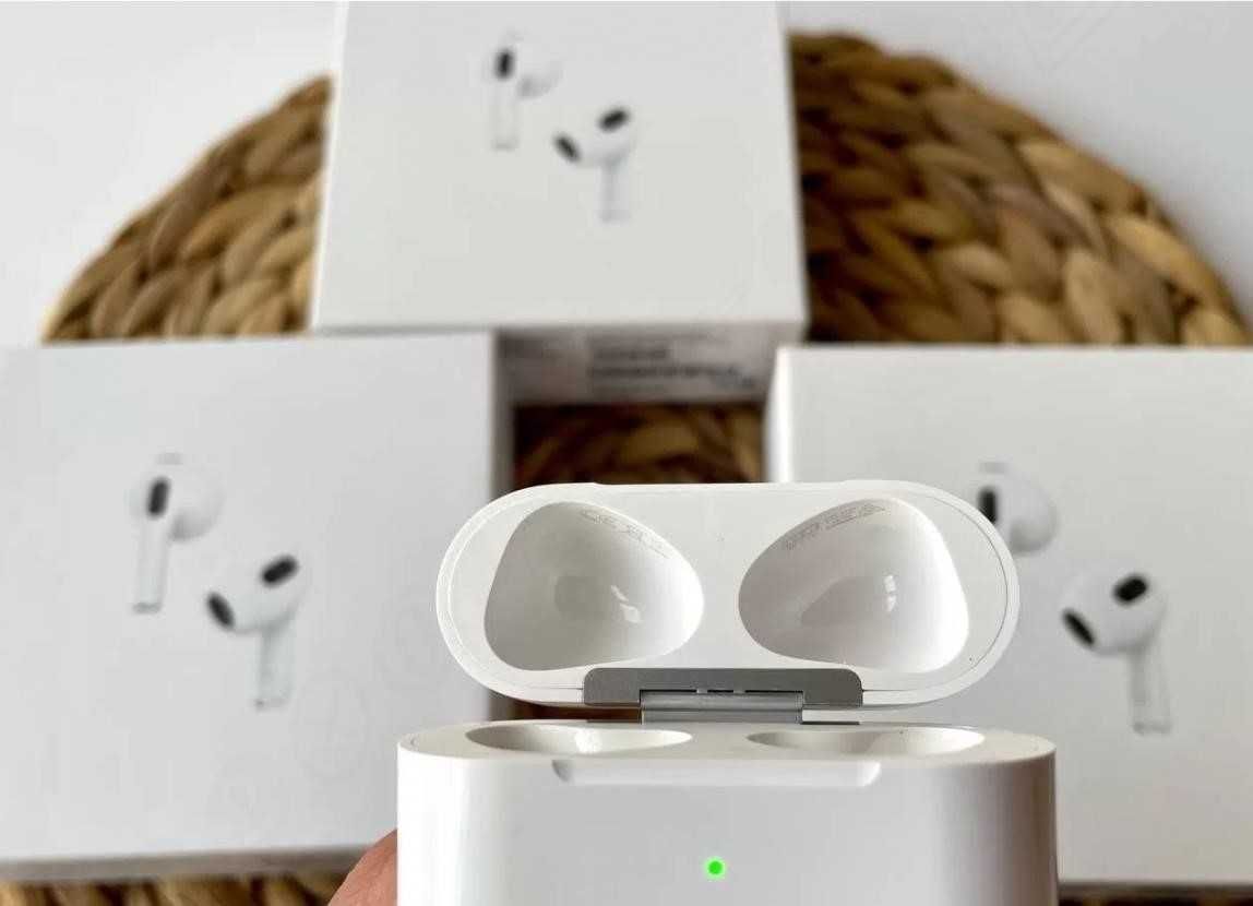 Бездротові навушники AirPods 3 з активним шумодавам і прозорістю!!