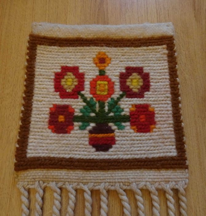 Kilim Cepelia Prl, kilim wełniany CEPELIA, gobelin, prl, vintage