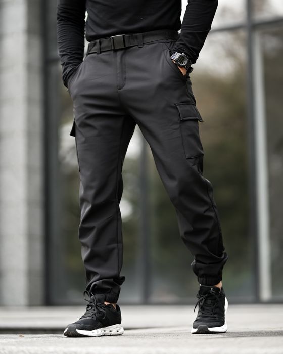 Зимові карго чоловічі штани Softshell / теплые штаны для мужчин