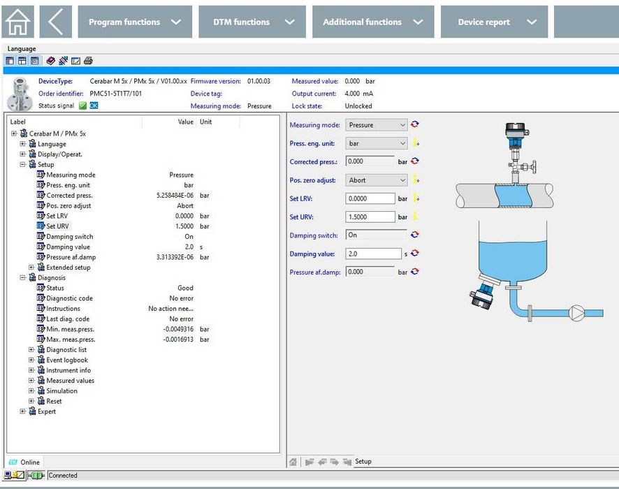 Endress Hauser przetworniki ciśnienia, przewodności i poziomu