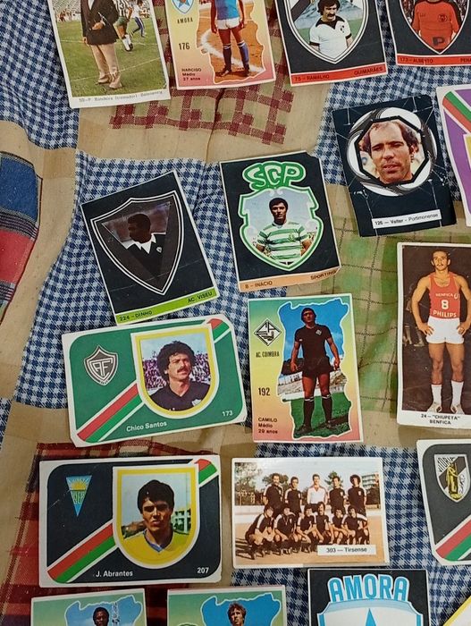Conjunto de vários jogadores Antigos do Futebol