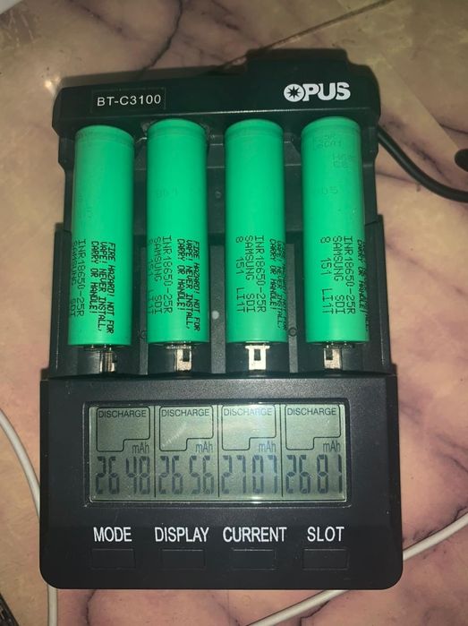 Высокотоковый аккумулятор 18650 Samsug 25R 2500mAh 20A Новые