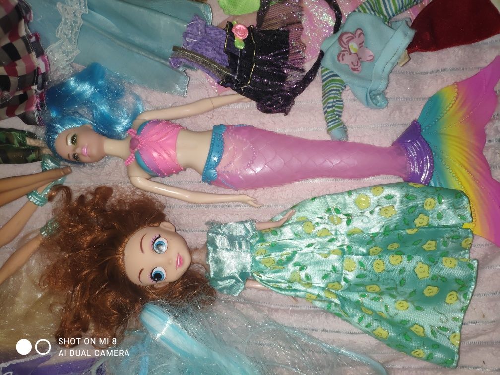 Різні ляльки, кукли, русалка, одяг та інше