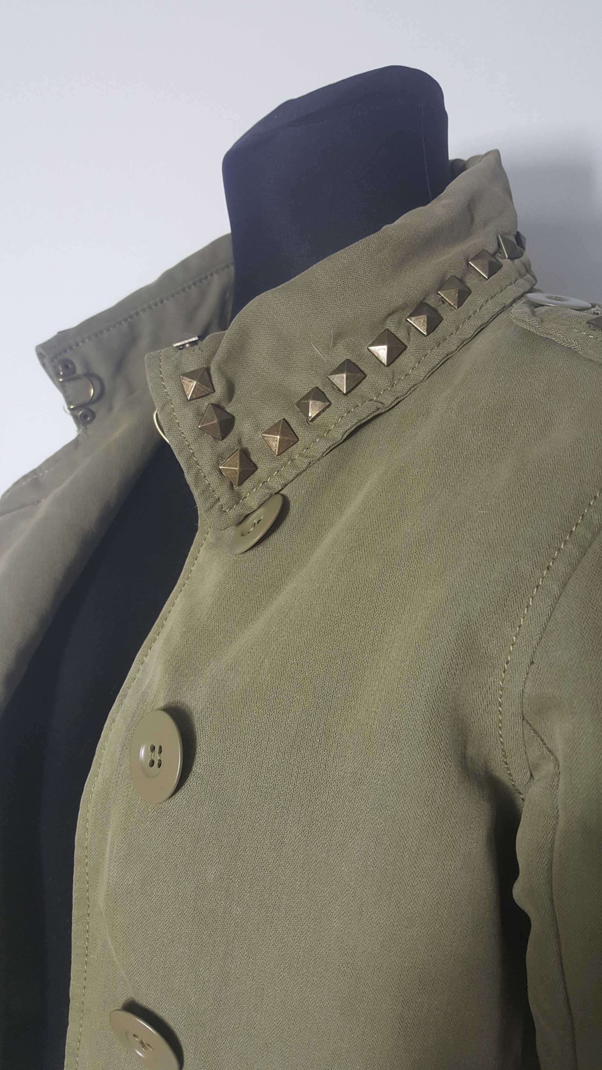 XDYE Pull&Bear Kurtka w stylu biker Ramoneska Ćwieki 36 S