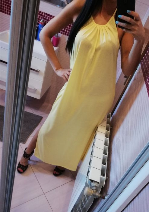 Nowa długa sukienka maxi plażowa wakacyjna letnia m l XL 38 40 42