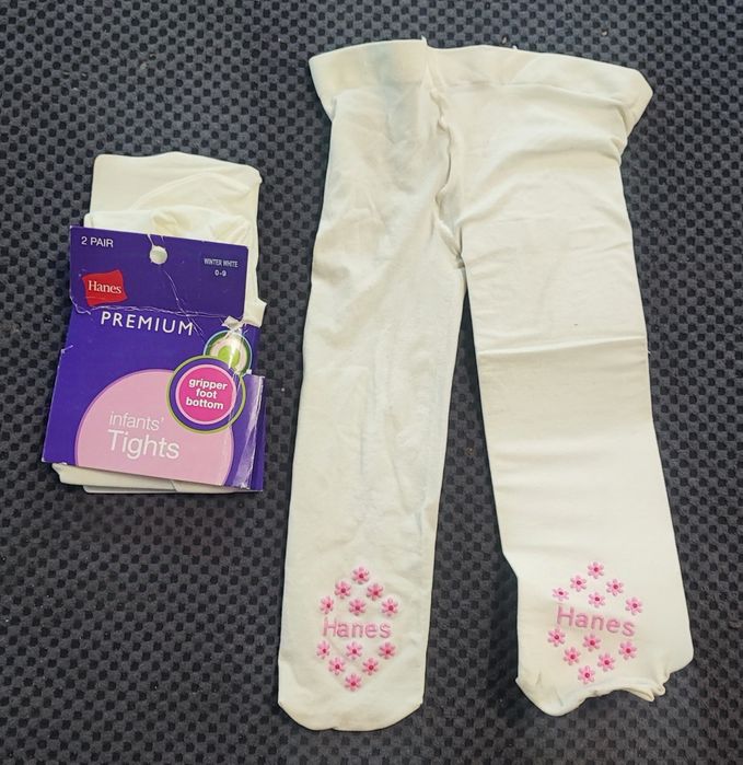 Hennes rajstopy nowe ecru kremowe dziewcięce 0-9 miesięcy