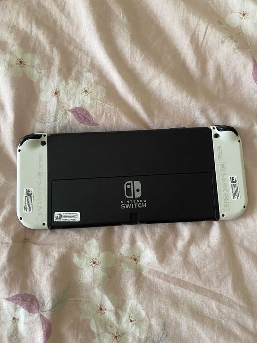 Nintendo Switch Oled + Capa + Dock + Jogo + Acessórios Originais