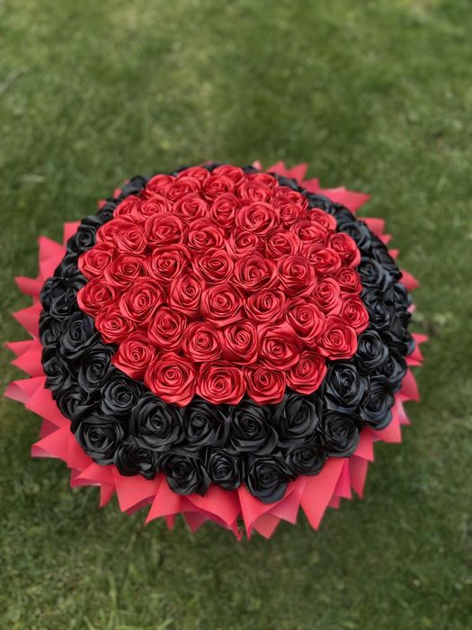 Букети з атласної стрічки