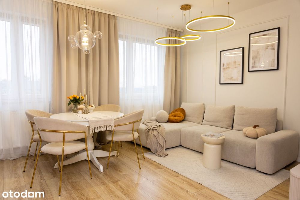 Słoneczny szereg, 2 poziomy ponad 100m2, taras, klimatyzacja, kominek