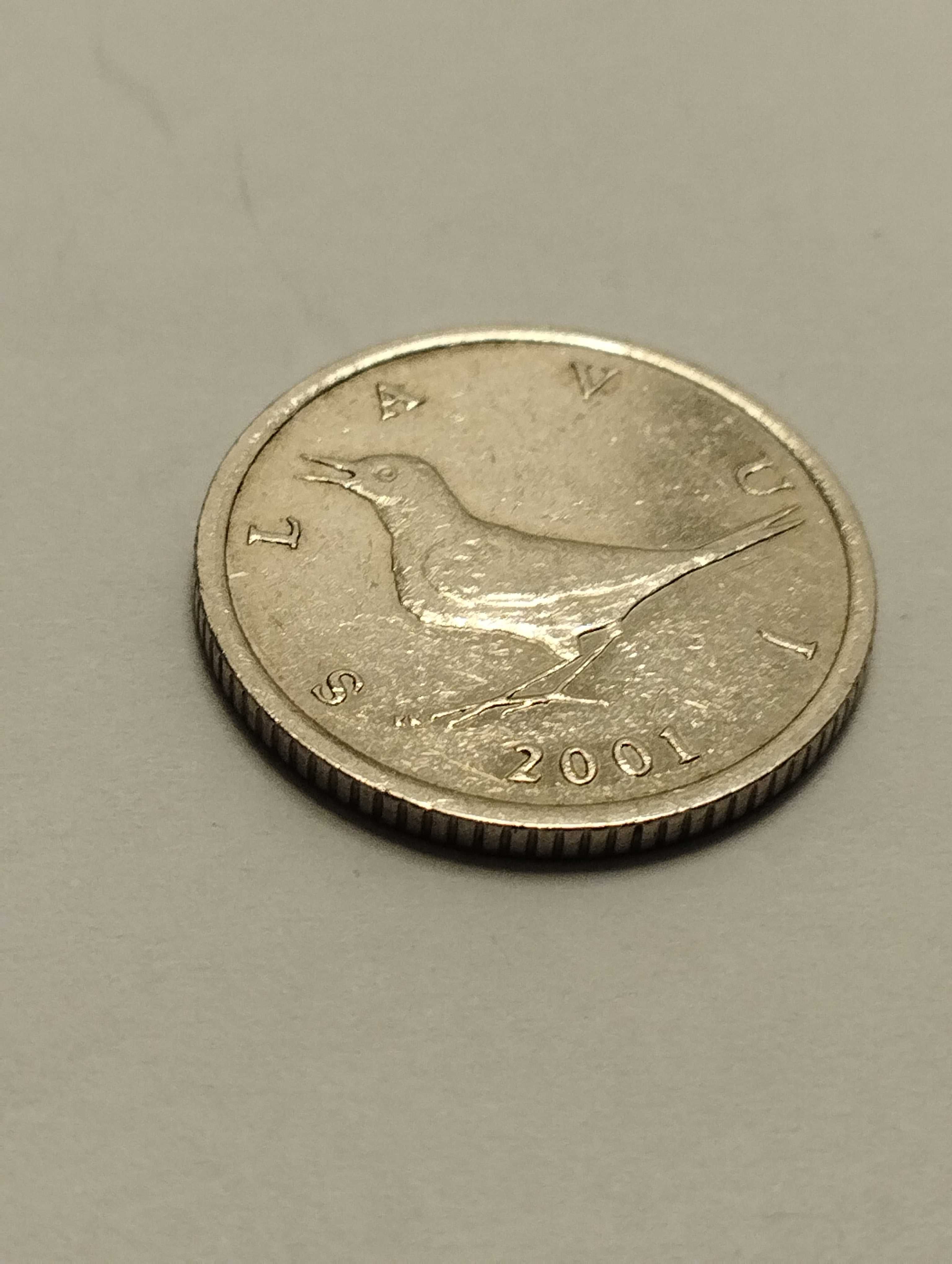 Sprzedam monetę Chorwacja 1 kuna 2001r. stan bdb.