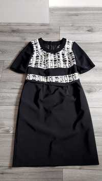 Sukienka czarno biała r 44 Modern Line