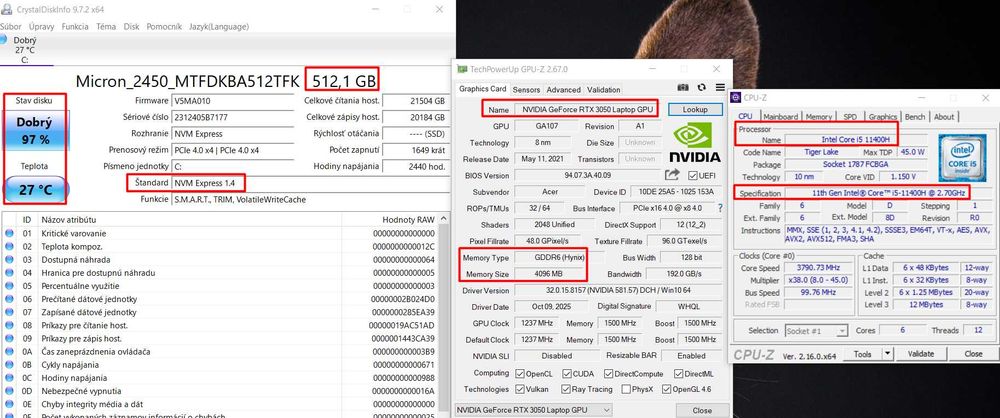 Acer Nitro 5｜RTX 3050｜i5-11400H｜144Гц｜15,6"｜OЗУ 16 gb｜ssd 512