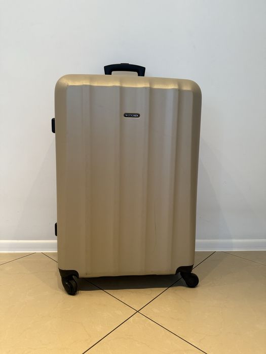 Walizka podróżna Wittchen Duża zloto czarna