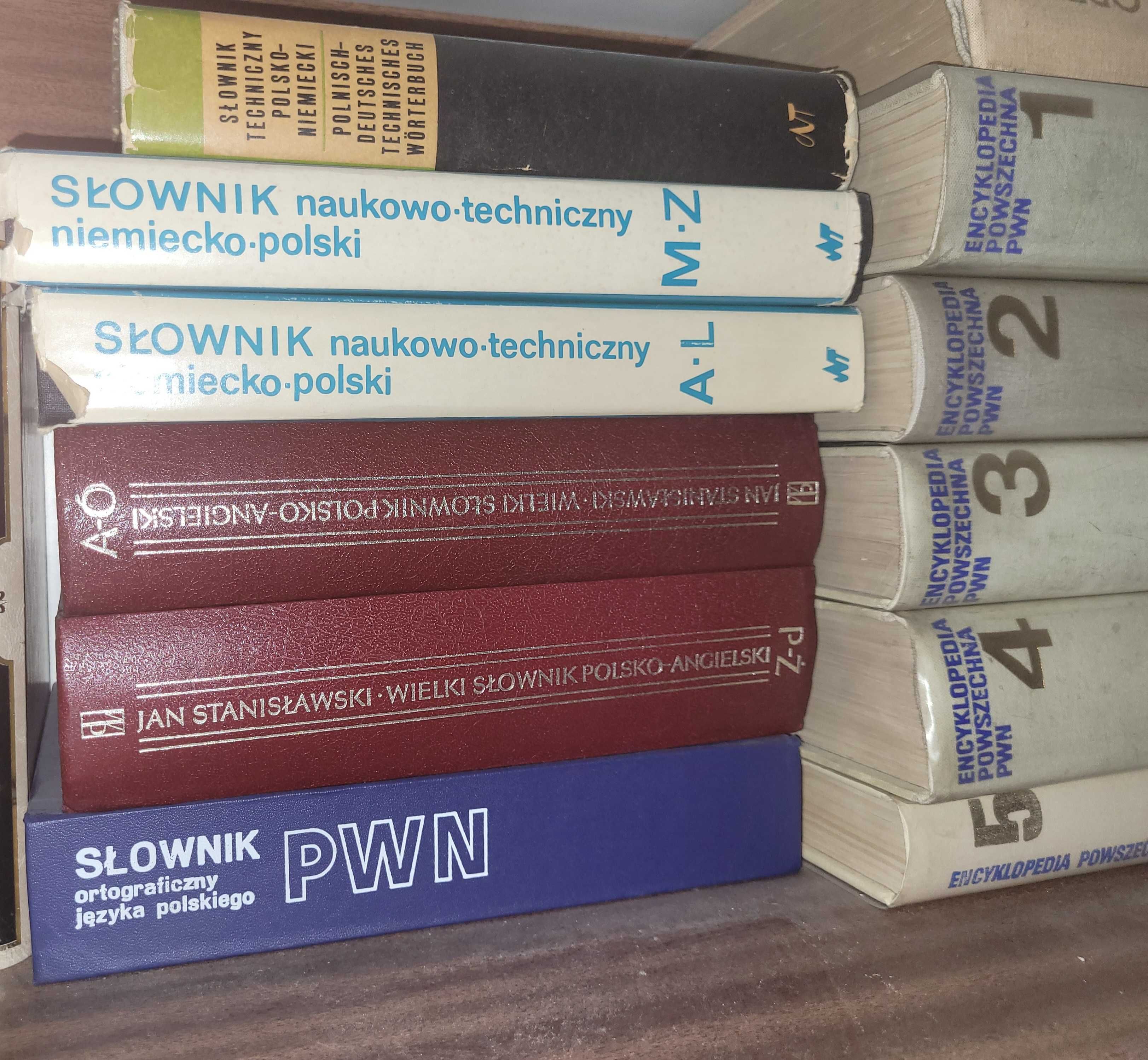 Encyklopedia 5 części i Encykl Przyroda i technika słownik Sienkiewicz