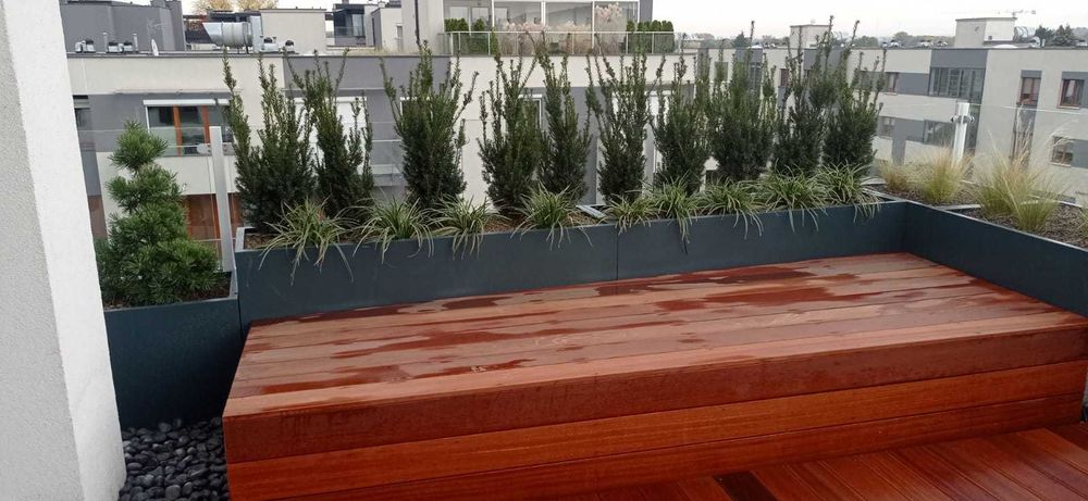 Donice z włókna szklanego. Każdy kolor lub Imitacja betonu