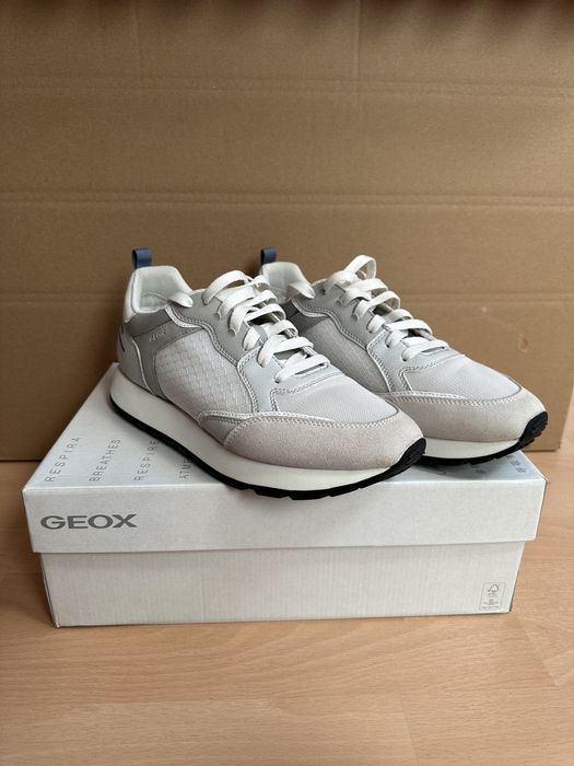 Białe szare czarne buty Geox 43